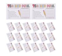 DIYEAH 2 Set 100 Pcs Teacher Mail Cards for Classroom and Home School, Cardboard Positive Postcards for Behaviour Praise and Student Performance Reminder, Easy Writing Elementary School