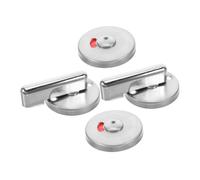 DIYEAH 2 Set Stainless Steel Toilet Door Lock with Vacant Engaged Indicator Privacy Deadbolt for Public Restroom Partitions Easy Installation Fit for Malls Schools Airports