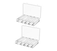 DIYEAH 2 Sets Coin Capsule Holder Coin Storage Organizer Box with Protector Case for Safe Collection Display and Travel