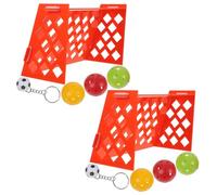 DIYEAH 2 Sets Mini Football Field Parrot Training Pet Soccer Field for Bird Intelligence Development Creative Chew and Foraging for Parrots and Similar Birds and Stimulating Random Color