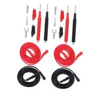 DIYEAH 2 Sets Multi-function Digital Multimeter Test Leads Set Insulating Test Probe Leads for Voltage Resistance Continuity Transistor Diode Measurement Flexible Circuit Tester