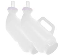 DIYEAH 2 Sets Thickened Livestock Nurser Bottles for Calf Sheep Feeding Leakage Prevention Design Portable Milk Feeder for Newborn Animals White Milk Supply Equipment Random Color