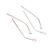 DIYEAH 2 Sets Transparent Metal Glasses Replacement Arms Durable Eyeglass Temple Parts for Easy Repair Comfortable Fit for Various Frames Eyewear Accessories for Daily Use
