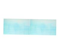 DIYEAH 2 Sheets Glow in Dark Heat Transfer Vinyl Film Holographic Blue Green Glowing Htv for Shirt Clothing DIY Printing Supply