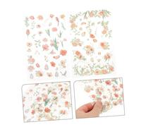 DIYEAH 2 Sheets Vintage Floral Plant Stickers for Journaling and Scrapbooking Self-Adhesive Decorative Craft Supplies with Elegant Botanical Designs Multi-Surface Use for Diaries Albums