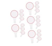 DIYEAH 20 pcs Erasable Blank Scoreboard for Judges Dry Erase Voting Board Reusable Scoring Paddles for Easy Writing Wiping for Competitions Events