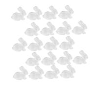 DIYEAH 20 Pcs Foam Rabbits Bunny Foams Lightweight Reusable White DIY Accessories for Children Craft Supplies