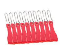 DIYEAH 20 Pcs Lottery Ticket Scratcher Tool Plastic Red Ergonomic Lightweight Scraper for Lottery Tickets, Labels and Stickers