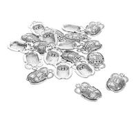DIYEAH 20 Pcs Vintage Sacred Beetle Pendants with Intricate Crystal Inlays Egyptian Beetle Charms for DIY Necklace and Bracelet Jewelry Making Retro Silver Craft Accessories