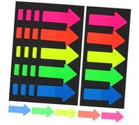 DIYEAH 20 Sets Classified Index Stickers Tabs Arrow Shape Bookmarks for Student Stationery