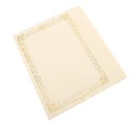 DIYEAH 20 Sheets Graduation Certificate Paper with Elegant Gold Foil Borders, Writable Academic Certificate Paper for Graduation W nd Training Centers, Fit for Standard Covers,