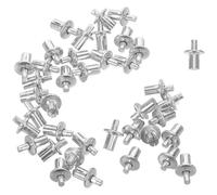 DIYEAH 200pcs Brazier Head Rivet Kit, Aluminum Drive Rivets, 5x7mm, Silver, for Machinery Assembly and Architectural Decoration