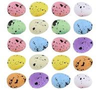 DIYEAH 200Pcs Mini Foam Easter Eggs Bulk Decorative Polystyrene Lightweight Simulation Egg Decor for Easter Basket Party Favors Home and Festival Scene