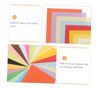 DIYEAH 200pcs Origami Paper Square Double Sided Colored Folding Vibrant Colors for DIY Crafts School Projects Beginners and Family Creative Activities
