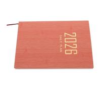 DIYEAH 2026 Planner International Holiday Calendar A5 Daily & Weekly Calendar Notebook PU Leather Cover Pink - English Layout for Time Management 1 Book