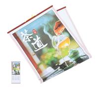 DIYEAH 2026 Year of The Horse Chinese Scroll Calendar - Elegant Lunar New Year Wall Art with Faux Rattan Design (30x12. 5 Inches)
