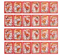 DIYEAH 20pcs 2026 Red Envelopes Chinese New Year Red Packets Spring Festival Cash Pocket with Embossed Horse & Lucky Money God for Birthday Wedding Lunar New Year Decorations