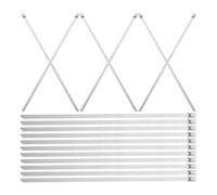 DIYEAH 20Pcs 4.6Mm X 200Mm Heavy Duty Stainless Steel Self-Locking Cable Ties for Outdoor Use, Metal Zip Straps for Cable Management and Wire Fastening in Industrial and Marine