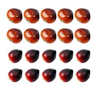 DIYEAH 20pcs Artificial Chestnuts Foam Decorations, Lifelike Chinese Chestnut Models in Mixed Sizes for Home Decor, Photography Props, Seasonal Display and DIY Crafts Assorted style