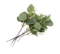 DIYEAH 20pcs Artificial Eucalyptus Stems Faux Greenery Bundle with Realistic Green Leaves for Wedding Decor Floral Arrangements Vase Fillers Table Centerpieces and Home Decoration