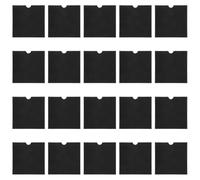 DIYEAH 20Pcs Black Kraft Paper CD Sleeves Envelope, Sturdy CD/Dvd Storage Bags, Portable Media Storage Holder for Disc Protection and Organization