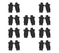 DIYEAH 20pcs Black Nylon Speaker Grill Replacement Pegs with Snap Fastener Fixing Buckle Design, Professional Appearance Upgrade, Suitable for Mesh and Small Speaker Grille Replacement