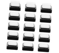 DIYEAH 20pcs Blank Ink Stamp Pads 3x3cm DIY Craft Inkpads for Classroom and Office Use, Square Thumbprint Ink Pads for Scrapbooking and Fingerprint Art