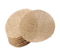 DIYEAH 20Pcs Christmas Burlap Cutouts Ornaments Vintage Decorations for Xmas Tree Easy to Paint Durable and Versatile Crafting Supplies