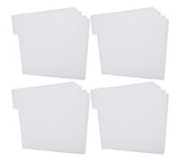 DIYEAH 20pcs Comic Book Sorting Dividers Plastic White Write-on Index Tabs with Blank Tab Dividers for Magazine and Comic Book Storage, Reading Corners and Themed Rooms