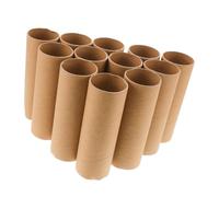 DIYEAH 20pcs DIY Cardboard Tubes for Crafts Khaki Paper Cylinders for Art Projects Classroom Activities and Painting Supplies