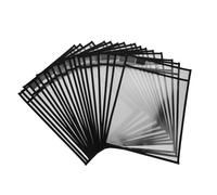 DIYEAH 20pcs Dry Erase Pockets Reusable Transparent Document Sleeves for Classroom Organization Teacher Supplies and Skill Development Activities