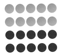 DIYEAH 20pcs Electric Foot File Sandpaper Pads Callus Remover Replacement Pedicure Accessories with White and Black Grit Discs for Foot Care and Hard Skin Removal