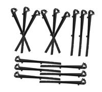 DIYEAH 20pcs Gutter Guard Fixing Clips Robust Plastic Gutter Maintenance Accessories for Secure Brush Installation Optimal Spacing Strong Hold and Windy Areas Sleek Black Design