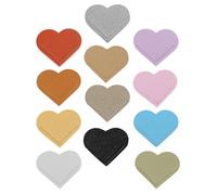 DIYEAH 20pcs Heart-Shaped Bookmarks for Students Creative Novelty Pu Leather Book Marks as Valentine Day Gifts for Book Lovers and Classroom Party Fillers Random Color