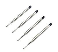 DIYEAH 20pcs Ink Pen Refills 1mm Metal Tip Black Gel Ink Leakproof Ideal for Office Art Projects