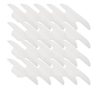 DIYEAH 20pcs Invisible Sweat Absorbing Pads Collar Stickers for Summer Shirt Use, White Air-laid Paper and Non-woven Fabric Material Perspiration Absorption Feature