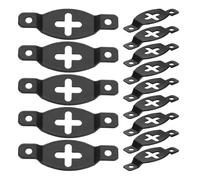 DIYEAH 20pcs Iron Speaker Hooks Wall Mount Brackets for Audio Speakers Heavy Duty and Sturdy Wall Mounted Holder Plates Suitable for Hung on The Nail Not Easy to Break