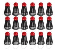 DIYEAH 20pcs Large Carp Fishing Bait Holder with Metal Handle Black Fishing Bait Cage Feeder for Long-distance Casting in Freshwater and Saltwater Angling