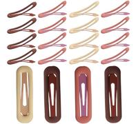 DIYEAH 20pcs Light Color Hollow Oval Hair Clips, Multi-use Hairpins Cute Hair Accessories, Suitable for Women and Teenagers