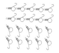 DIYEAH 20pcs Metal Door Spring Latch Hooks for Pet Cages Stable Feed Box Fixing Clips for Rabbit Cat Dog Enclosures Chew-resistant Accessories for Indoor and Outdoor Use