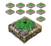 DIYEAH 20pcs Miniature Tree Stand Model for Sand Table Decor, Resin Material with Fine Craftsmanship and Unique Design, for Miniature Landscape Scenes and Architectural Models