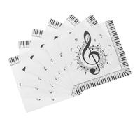 DIYEAH 20pcs Music Note Disposable Paper Napkins Party Cocktail Tissue Square Napkins Musical Pattern for Birthday and Holiday Table Decoration