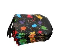 DIYEAH 20pcs Neon Present Bags Reusable Shopping Tote with Handles for Birthday Party Shower Decorations Nonwoven Bulk Pack for Convenient Party Favors