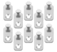 DIYEAH 20pcs Picture Frame Hangers Heavy Duty Stainless Steel Wall Mounted Mini Hooks Silver for Mirrors and Picture Frames, Easy Installation for Shops and Decorating