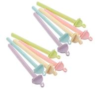 DIYEAH 20pcs Plastic Parrot Perch Bird Stand for Small Cage Lightweight Clip Perch for Parakeet Finch Canary Lovebird Travel Wire Cages