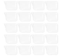 DIYEAH 20pcs Refrigerator Divider Plates, Plastic Fridge Shelf and Freezer Compartment Separators for Side Door Storage and Cupboard Organization