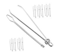 DIYEAH 20pcs Rope Threader Drawstring Clamp Metal Cable Clips Drawstring Threading Tool Metal Clothes Elastic Waist Clip Elastic Clamp Fixing Tool Sewing Silver