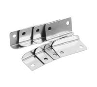 DIYEAH 20pcs Shaped Metal Lock Plates for Cabinets Durable Right Angle Drawer Strike Plate Easy Installation for Home Office Security