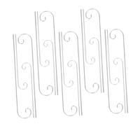 DIYEAH 20pcs Silver Metal Plant Label Hooks for Garden Markers Shepherd Stake Hangers with Curled Tips Easy Ground Insertion for Outdoor Planters Vegetable Garden Label Stakes for Balcony