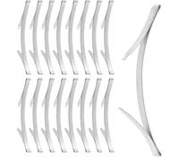 DIYEAH 20pcs Sliding Wardrobe Door Bottom Guides Track Clips Sliding Closet Door Hardware Set with Groove Positioners for Cabinet and Wardrobes